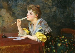 К. П. Степанов. «Письмо». 1893 г. Нижегородский государственный художественный музей.